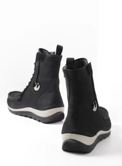 Laarzen|Veterschoenen|Wolky Ocean zwart nubuck