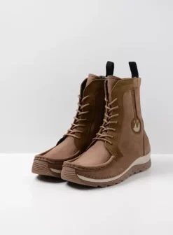 Laarzen|Veterschoenen|Wolky Ocean donker taupe nubuck