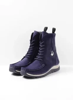 Laarzen|Veterschoenen|Wolky Ocean paars nubuck