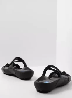 Slippers|Voorjaar/zomer|Wolky O'Connor zwart leer