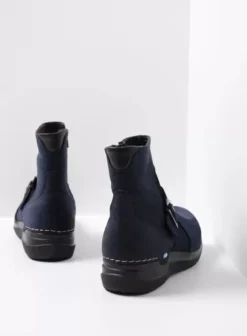 Hielspoor|Wandelschoenen|Wolky Okay blauw nubuck