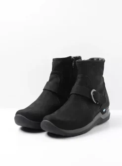 Hielspoor|Wandelschoenen|Wolky Okay zwart nubuck