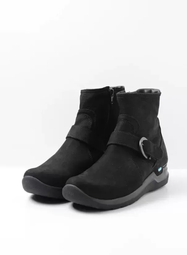 Hielspoor|Wandelschoenen|Wolky Okay zwart nubuck