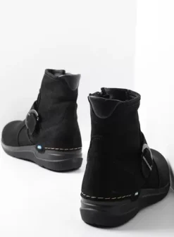 Hielspoor|Wandelschoenen|Wolky Okay zwart nubuck