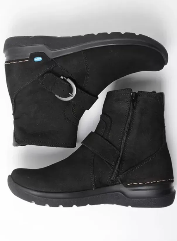 Hielspoor|Wandelschoenen|Wolky Okay zwart nubuck