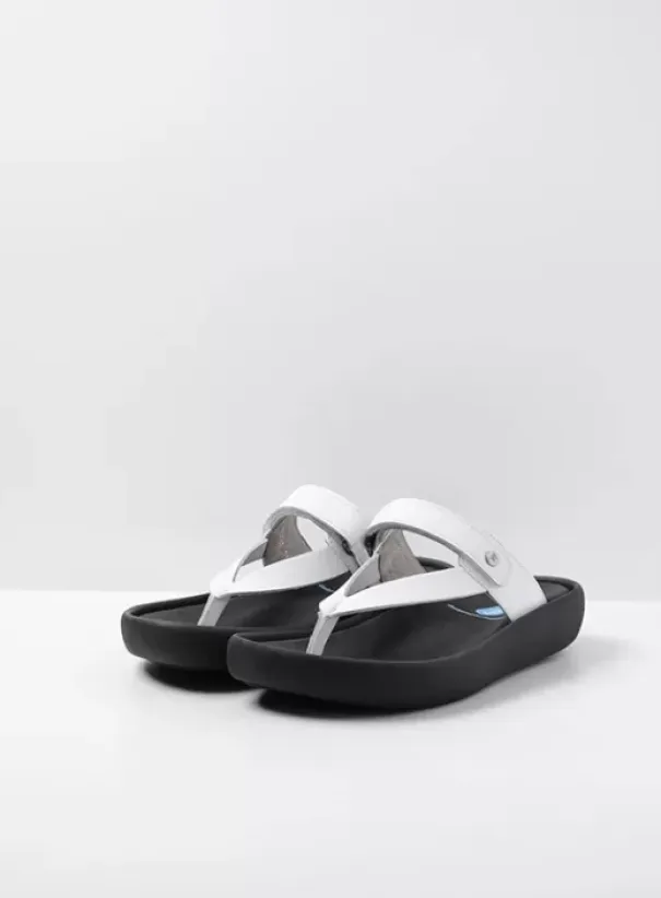 Slippers|Voorjaar/zomer|Wolky Peace wit leer