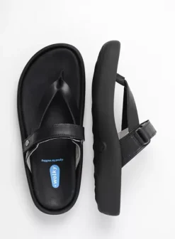 Slippers|Voorjaar/zomer|Wolky Peace zwart leer