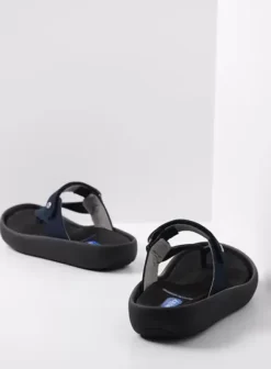 Slippers|Wolky Peace blauw nubuck