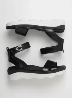 Sandalen|Voorjaar/zomer|Wolky Plata zwart/wit leer
