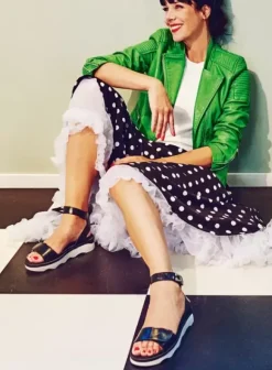 Sandalen|Voorjaar/zomer|Wolky Plata zwart/wit leer