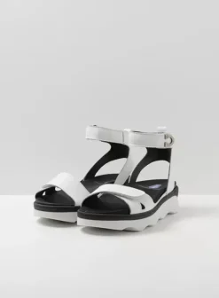Sandalen|Wolky Plata wit leer