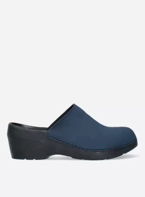 Klompen|Voorjaar/zomer|Wolky PRO-Clog blauw nubuck