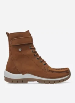 Laarzen|Veterschoenen|Wolky Reach cognac nubuck
