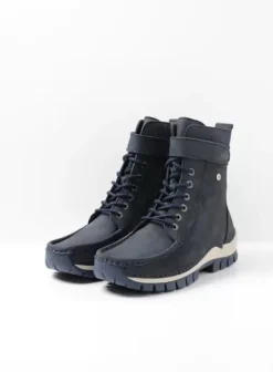 Laarzen|Veterschoenen|Wolky Reach blauw nubuck