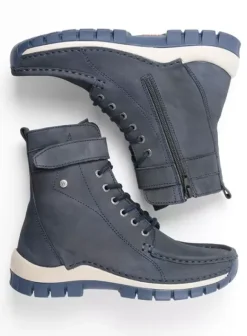 Laarzen|Veterschoenen|Wolky Reach blauw nubuck
