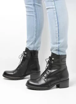 Biker boots|Laarzen|Wolky Red Deer zwart leer