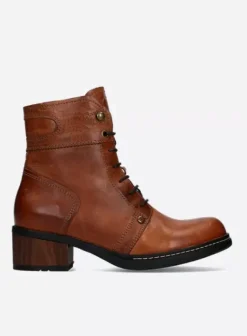 Biker boots|Laarzen|Wolky Red Deer cognac leer
