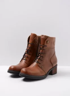 Biker boots|Laarzen|Wolky Red Deer cognac leer