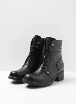 Volle voeten|Biker boots|Wolky Red Deer XW zwart leer