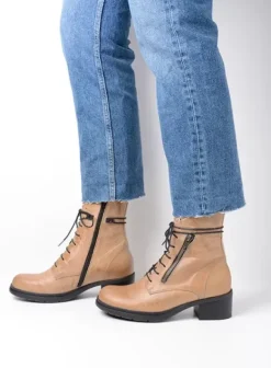 Biker boots|Laarzen|Wolky Rimbley safari leer