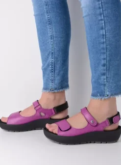 Sandalen|Voorjaar/zomer|Wolky Rio fuchsia leer