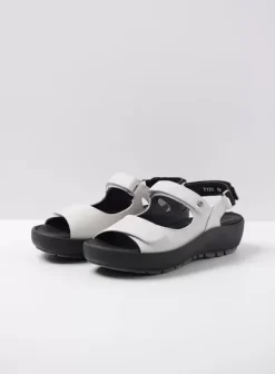 Sandalen|Wolky Rio wit leer