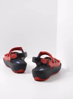 Sandalen|Wolky Rio rood leer