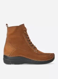 Veterschoenen|Wolky Roll Boot cognac nubuck