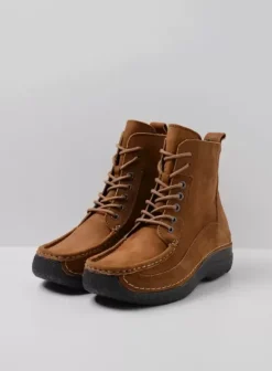 Veterschoenen|Wolky Roll Boot cognac nubuck