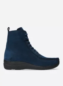 Veterschoenen|Wolky Roll Boot blauw nubuck
