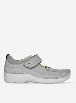 Bandschoenen|Wolky Roll Combi licht grijs nubuck