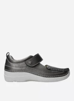 Bandschoenen|Voorjaar/zomer|Wolky Roll Combi antraciet leer