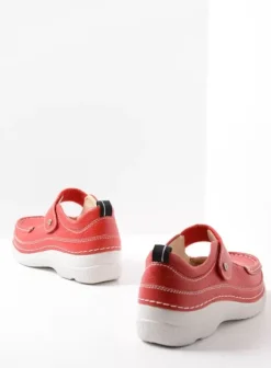Bandschoenen|Voorjaar/zomer|Wolky Roll Combi rood leer