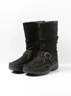 Laarzen|Wolky Roll Jacky zwart nubuck