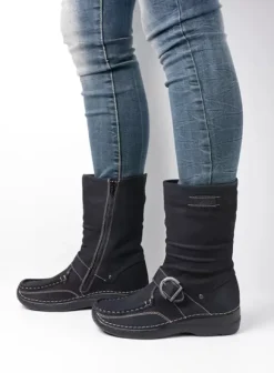 Laarzen|Wolky Roll Jacky zwart nubuck