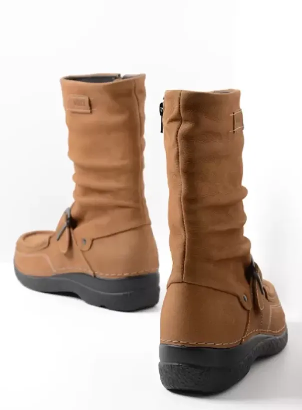 Laarzen|Wolky Roll Jacky cognac nubuck
