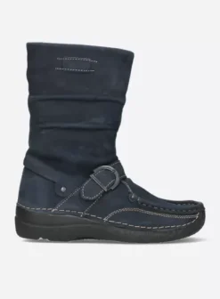 Laarzen|Wolky Roll Jacky blauw nubuck