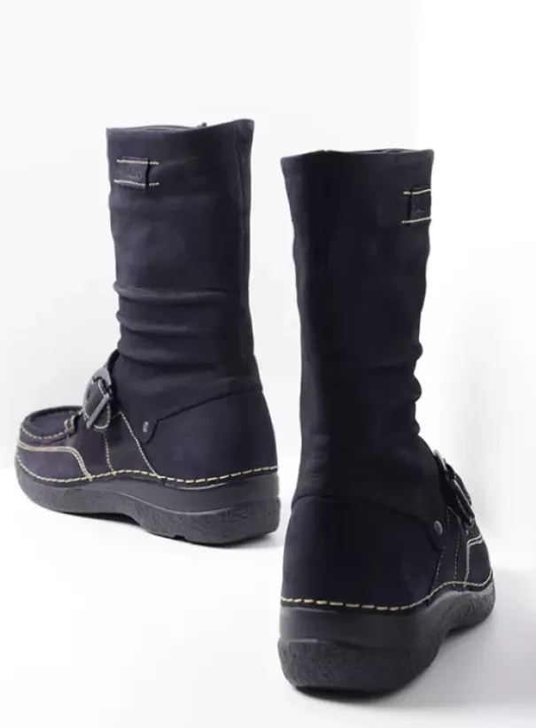 Laarzen|Wolky Roll Jacky blauw nubuck