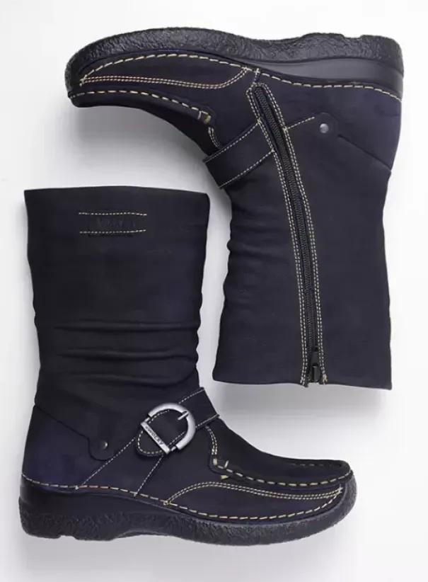 Laarzen|Wolky Roll Jacky blauw nubuck