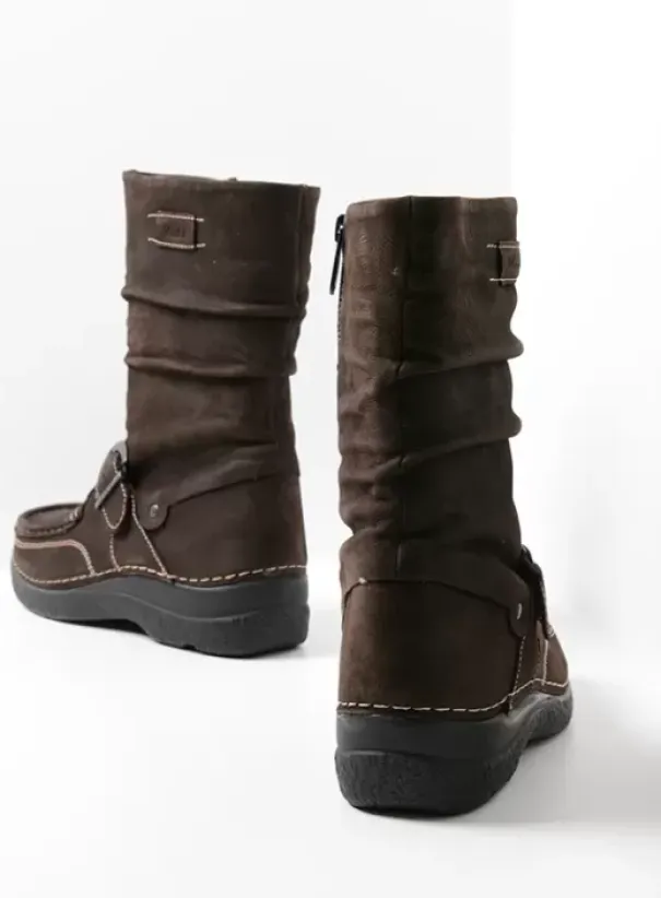 Laarzen|Wolky Roll Jacky donkerbruin nubuck