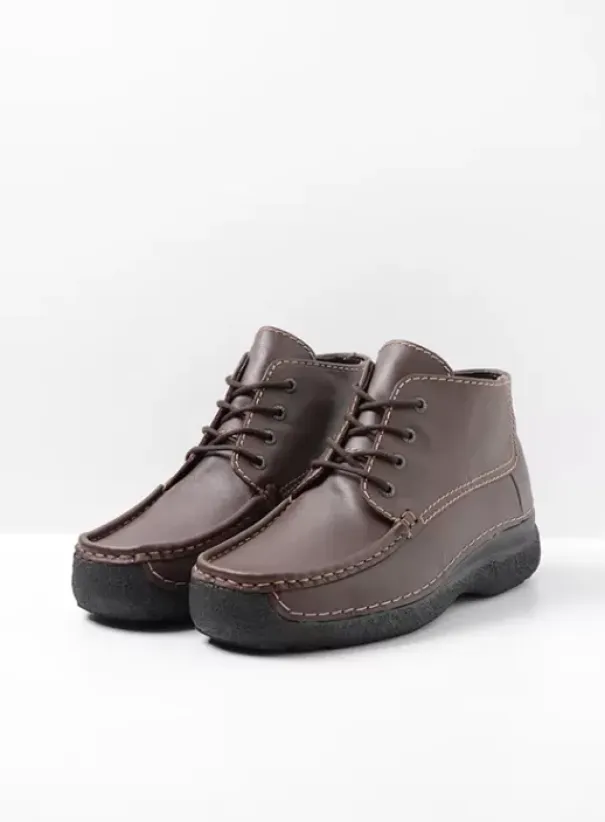 Comfortschoenen|Veterschoenen|Wolky Roll Moc Men bruin leer