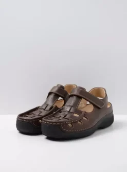 Sandalen voor heren|Comfortschoenen|Wolky Roll Sandal Men bruin leer