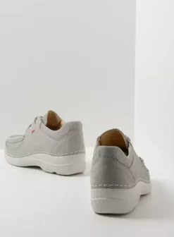 Veterschoenen|Wolky Roll Shoe lichtgrijs nubuck