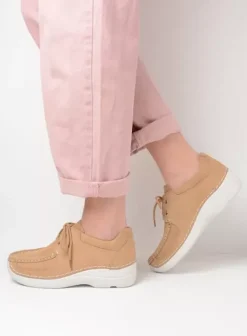 Veterschoenen|Wolky Roll Shoe beige nubuck