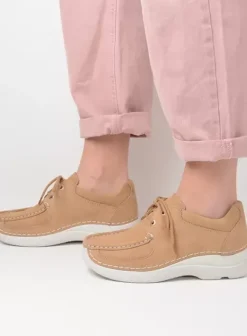 Veterschoenen|Wolky Roll Shoe beige nubuck