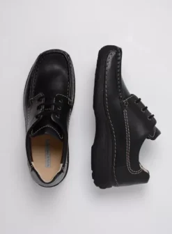 Comfortschoenen|Veterschoenen|Wolky Roll Shoe Men zwart leer