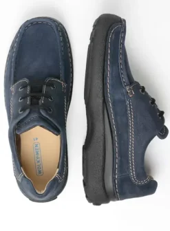 Comfortschoenen|Veterschoenen|Wolky Roll Shoe Men blauw nubuck