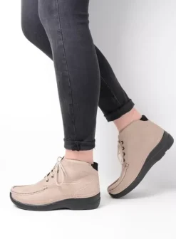 Hielspoor|Veterschoenen|Wolky Roll Shoot safari nubuck