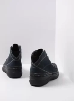Hielspoor|Veterschoenen|Wolky Roll Shoot blauw nubuck