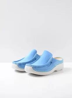 Voorjaar/zomer|Slippers|Wolky Roll Slide hemelsblauw nubuck